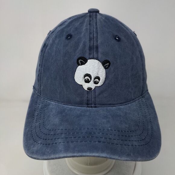 Panda Slideback Hat Blue One Size Adjustable Embroidered Nissi Caps - Picture 2 of 7